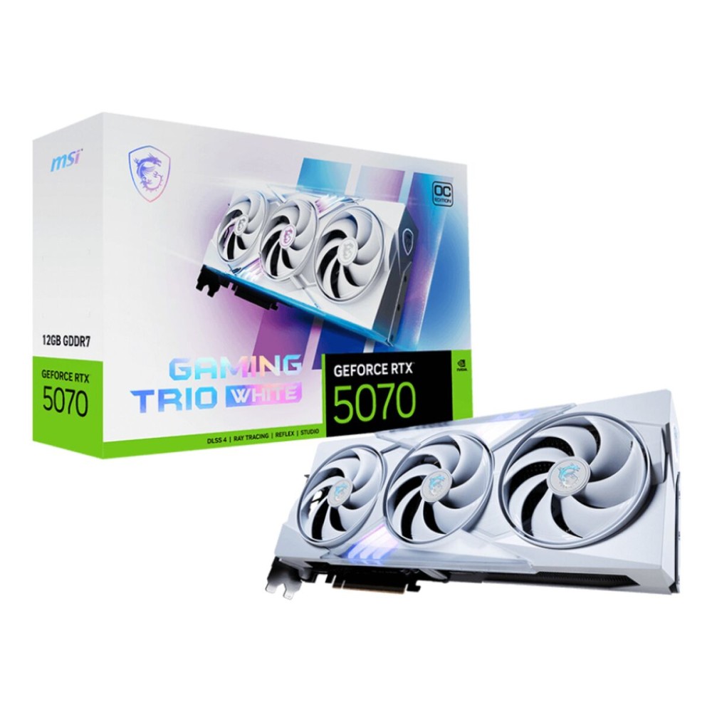 Grafikkarte MSI RTX 5070 12G GAMING TRIO OC WHI nvidia geforce rtx 5070 12 GB GDDR6X GDDR7