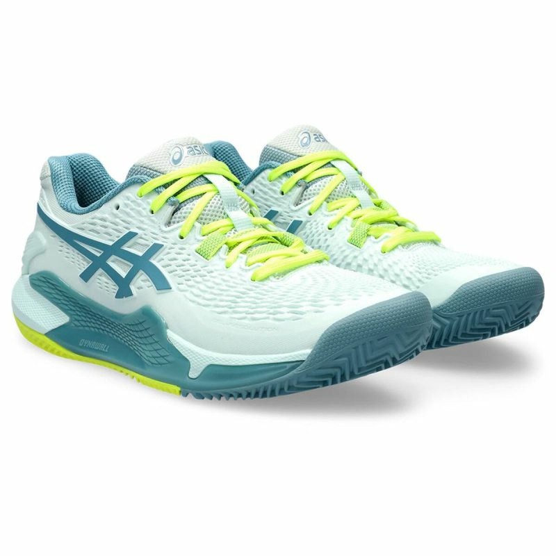 Tennisschuhe für Frauen Asics Gel-Resolution 9 Clay Aquamarin