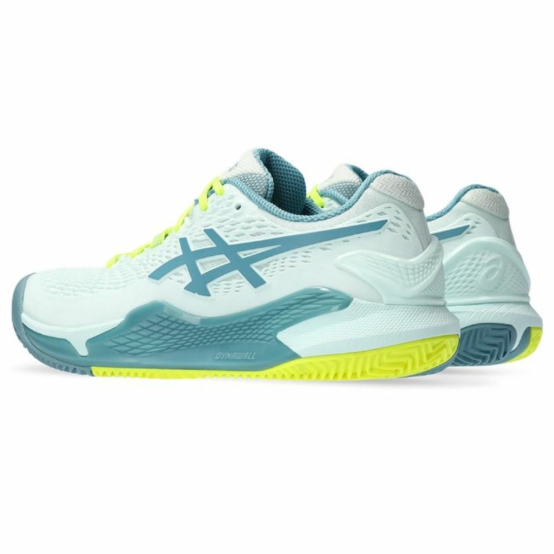 Tennisschuhe für Frauen Asics Gel-Resolution 9 Clay Aquamarin