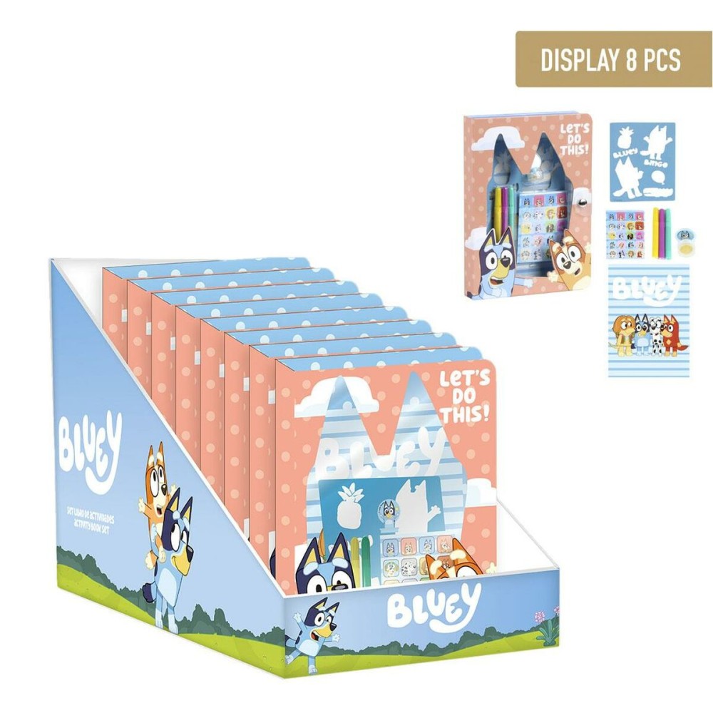 Ensemble de Papeterie Bluey 8 Pièces