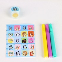 Ensemble de Papeterie Bluey 8 Pièces