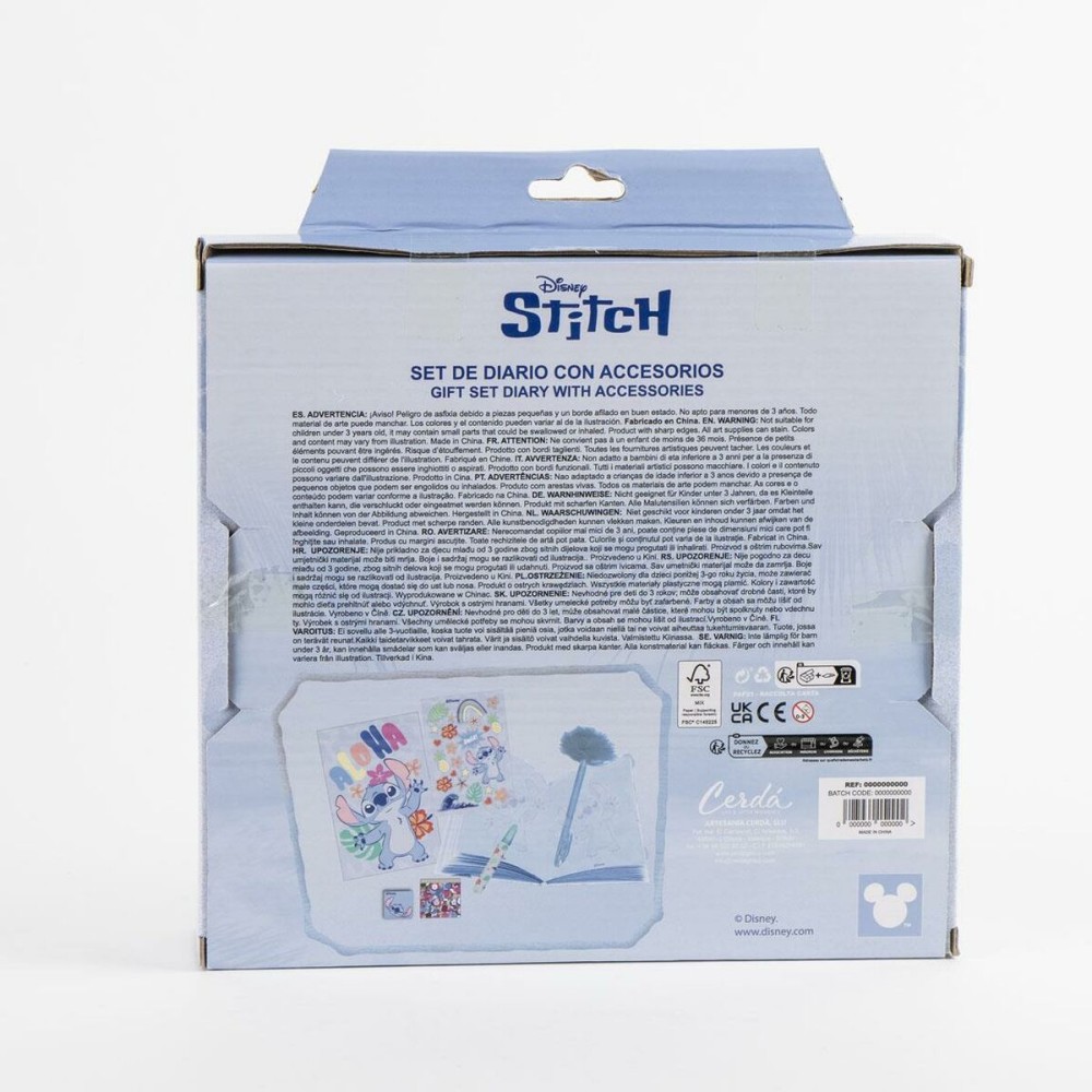 Diary with accessories Stitch
