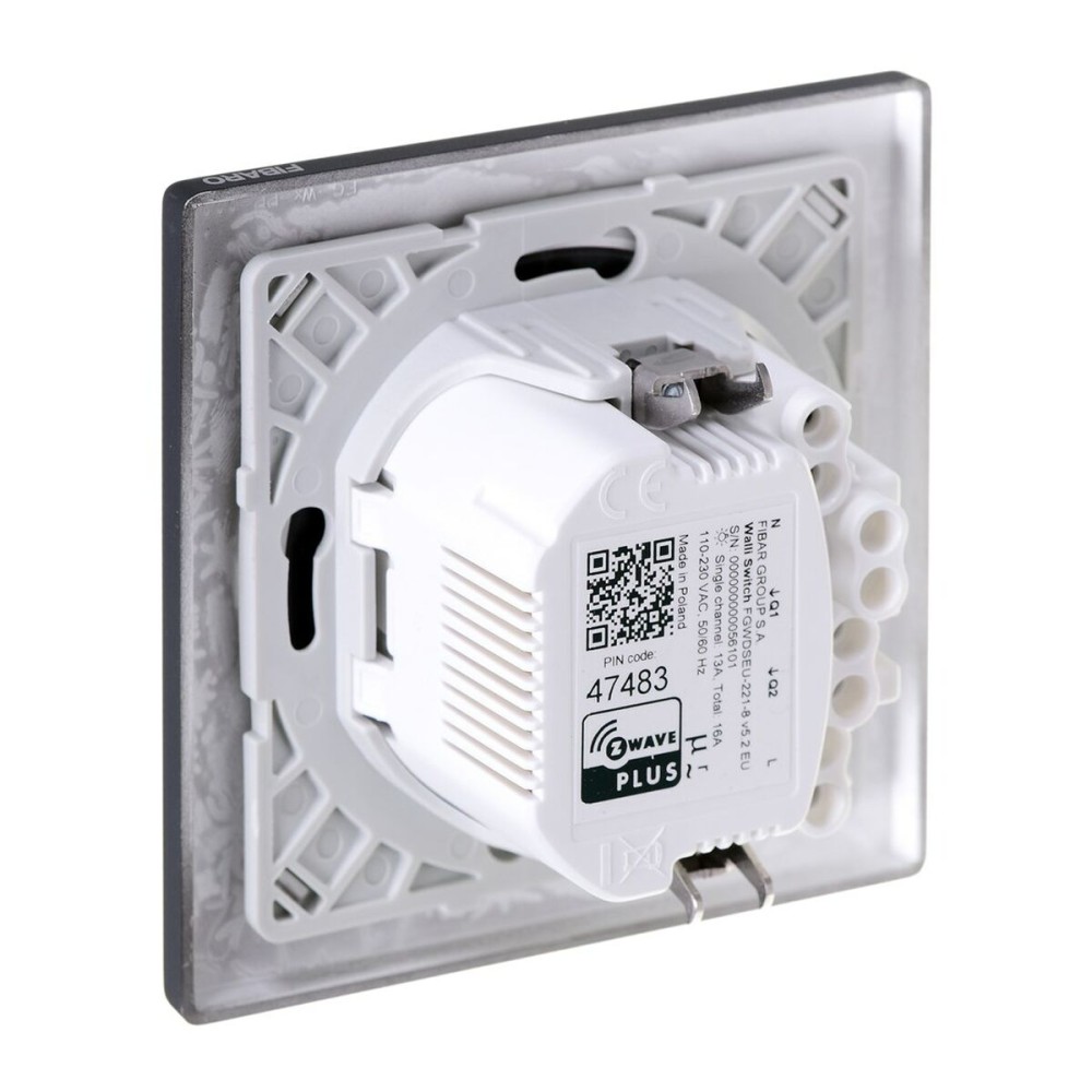 Interrupteur Intelligent Fibaro FGWDSEU-221-8 8,6 x 8,6 x 11 cm