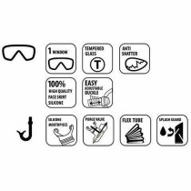 Snorkel Goggles and Tube for Children Schildkröt