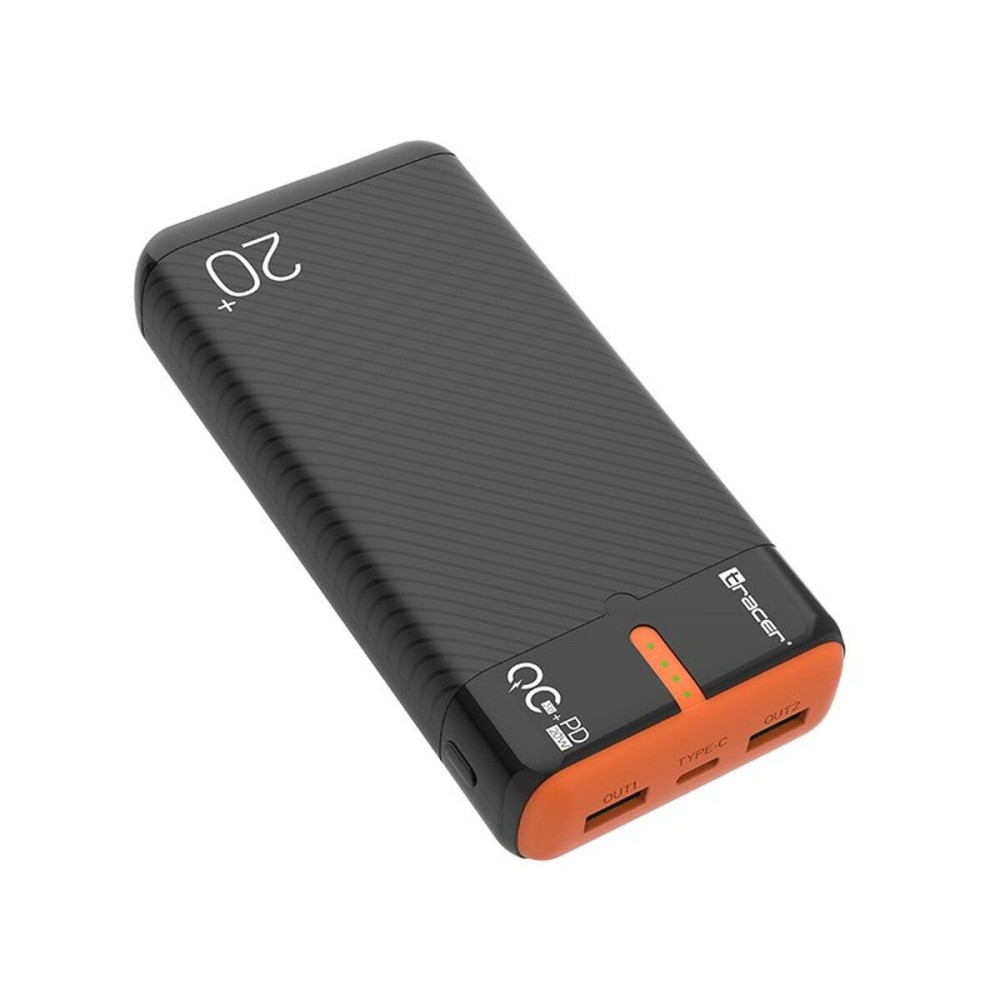 Powerbank Tracer TRABAT47516 Noir Orange 20000 mAh 74 WH