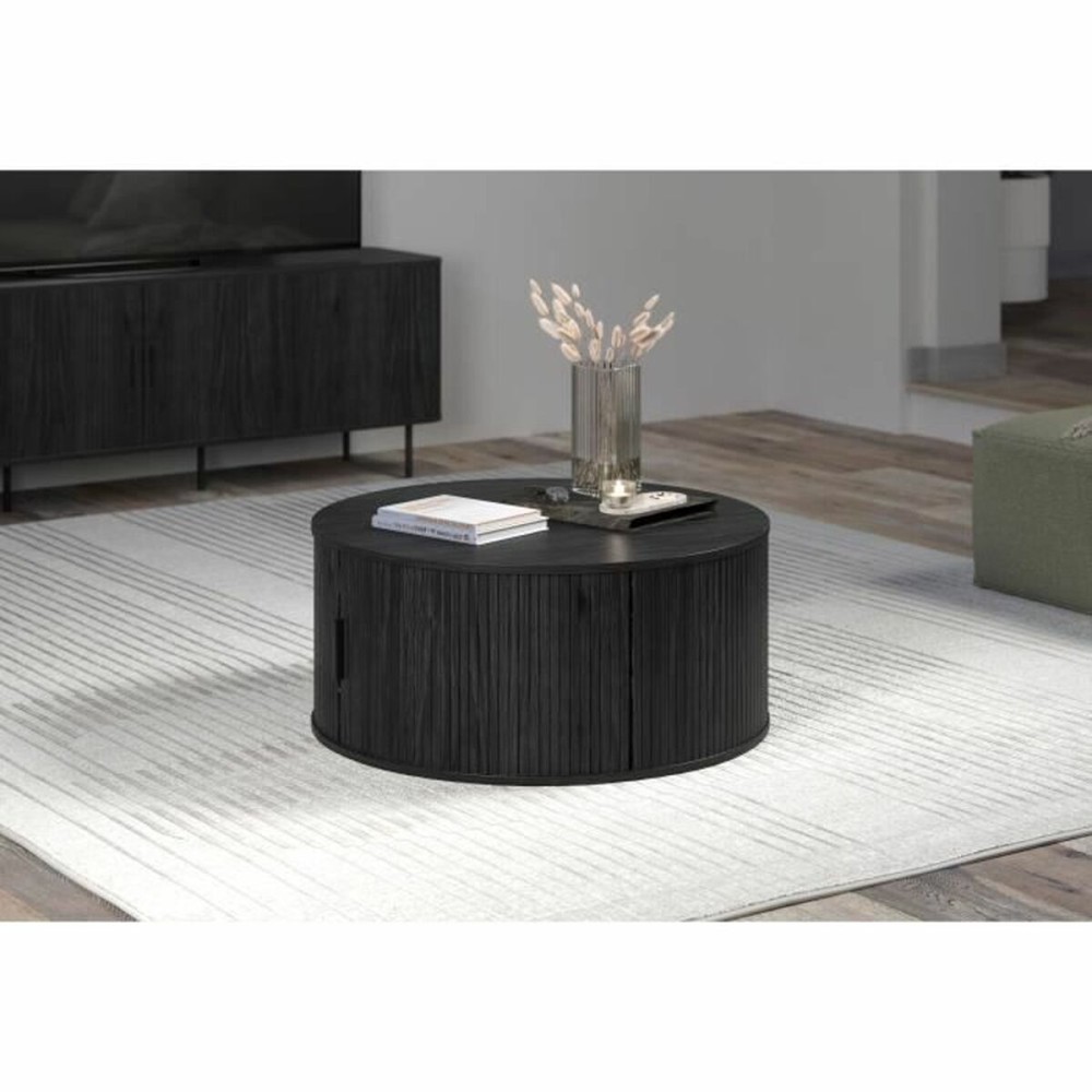 Centre Table Trendteam Black 80 x 80 x 36 cm
