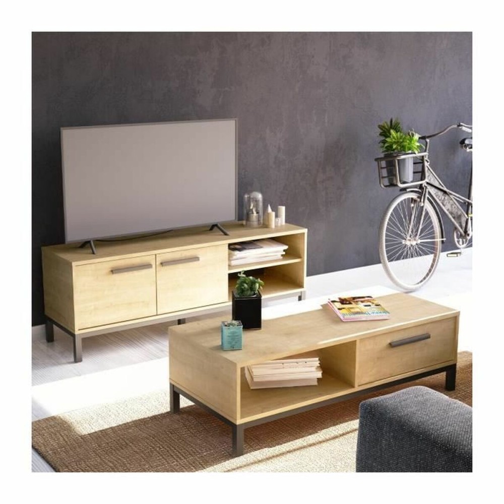 Table Basse Demeyere Noir 110,4 x 50 x 36,9 cm