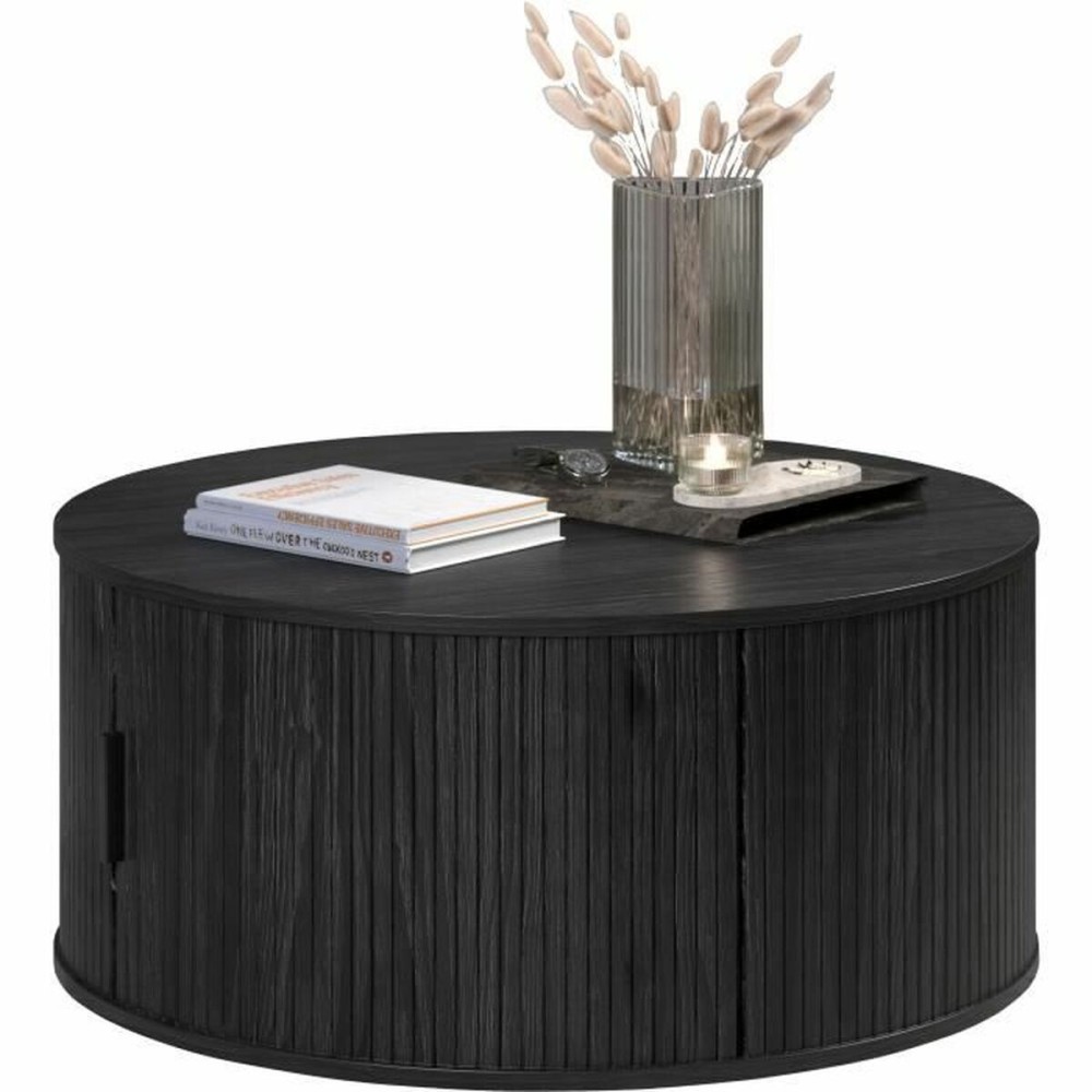 Centre Table Trendteam Black 80 x 80 x 36 cm