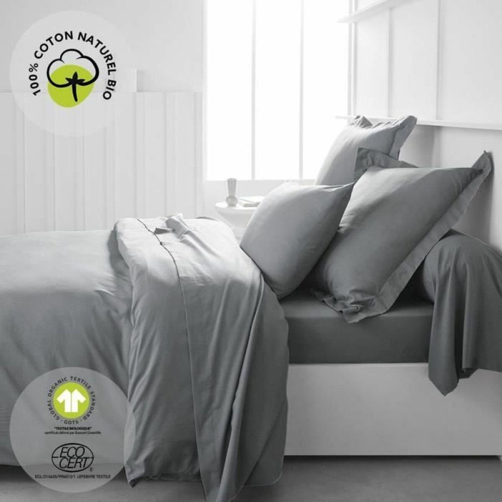 Fitted bottom sheet TODAY Grey 160 x 200 cm