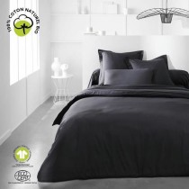 Fitted bottom sheet TODAY Black 160 x 200 cm