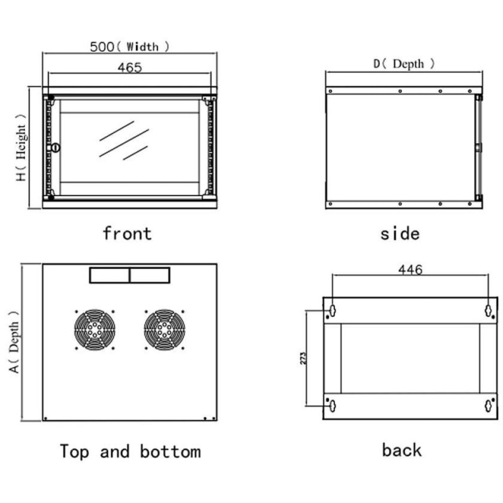 Wandschaltschrank Techly I-CASE EL-1006B32