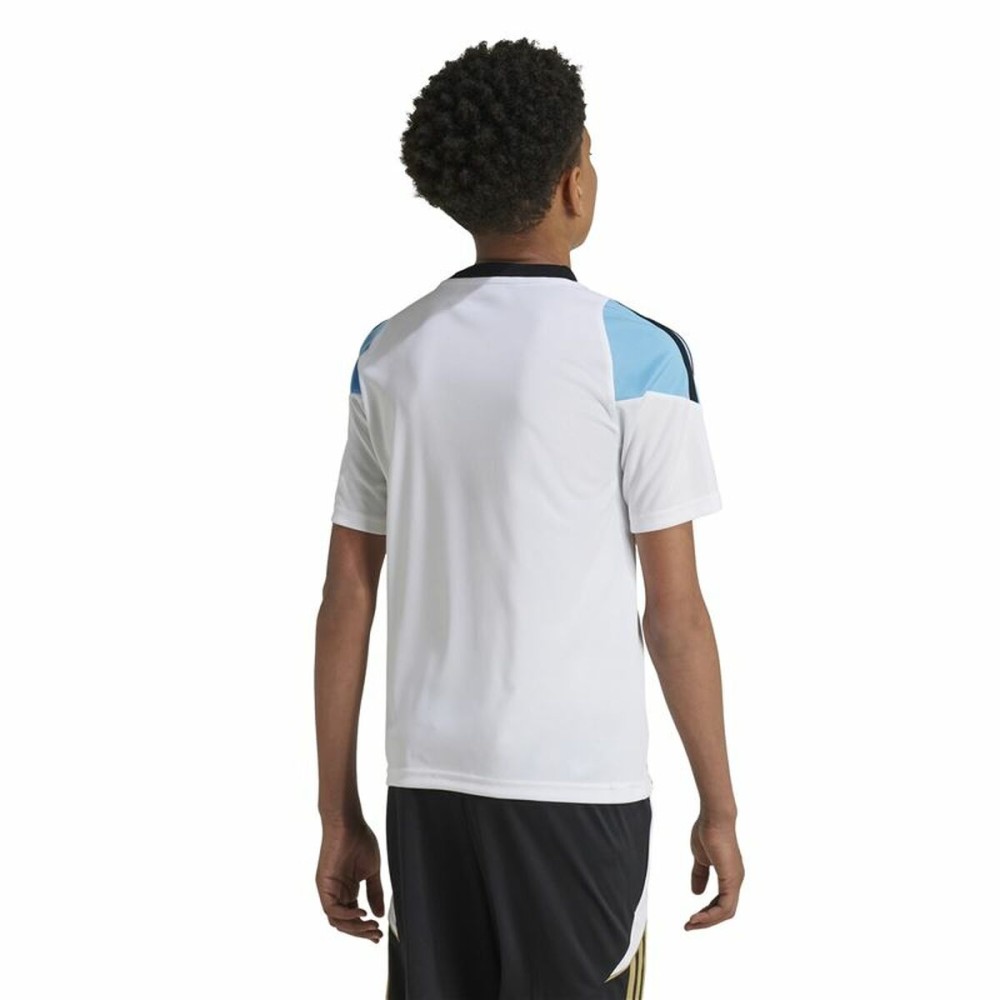 T-shirt de foot Adidas Messi Training Bleu Blanc