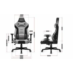 Gaming Chair Huzaro HZ-Force 7.6 Grey Grey