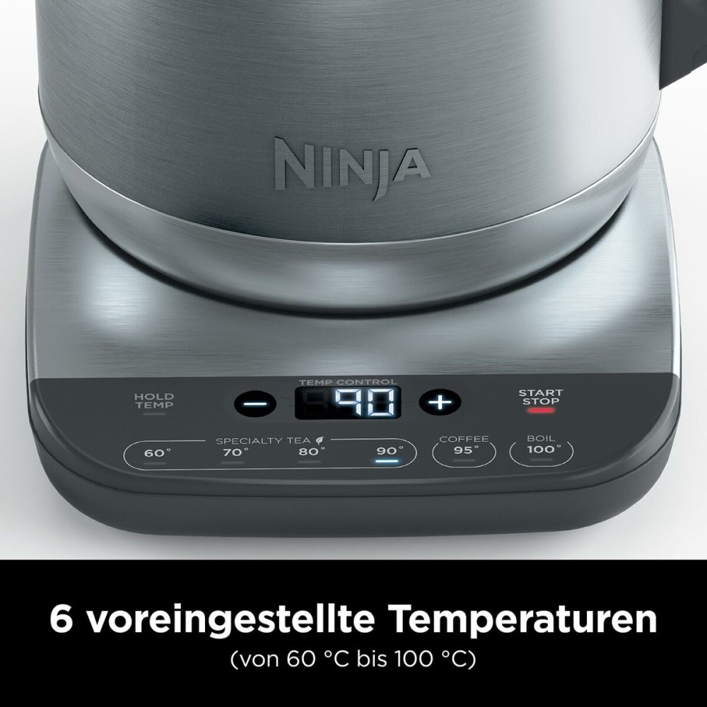 Wasserkocher NINJA KT201EU Schwarz Grau plástico,acero inoxidable 3000 W 1,7 L