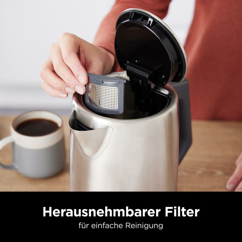 Wasserkocher NINJA KT201EU Schwarz Grau plástico,acero inoxidable 3000 W 1,7 L