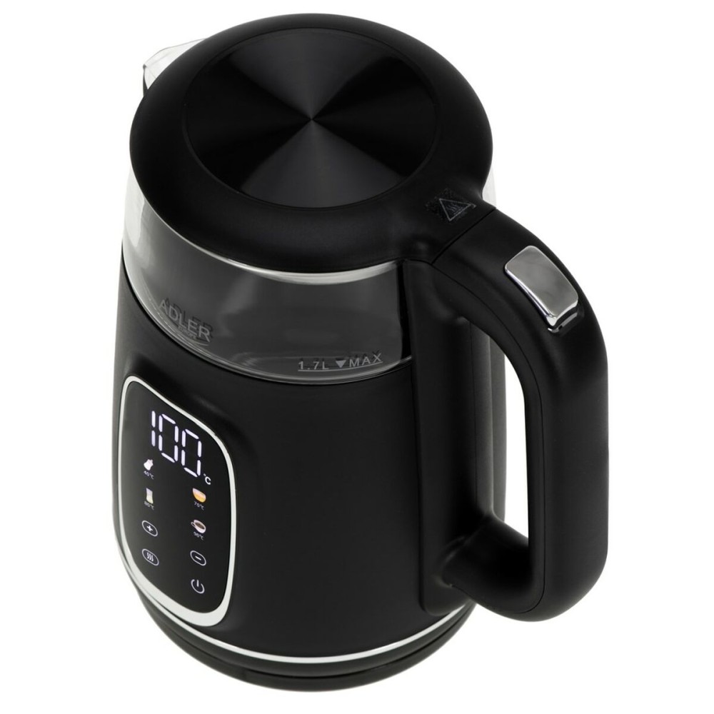 Kettle Adler AD 1305bs Black Silver 2200 W 1,7 L