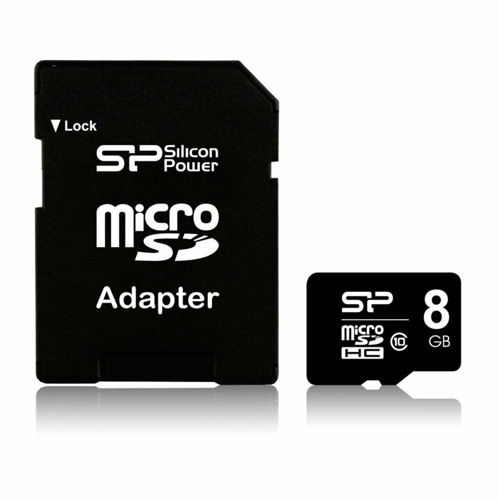 Mikro SD Speicherkarte mit Adapter Silicon Power Elite 8GB microSDHC UHS-I 8 GB