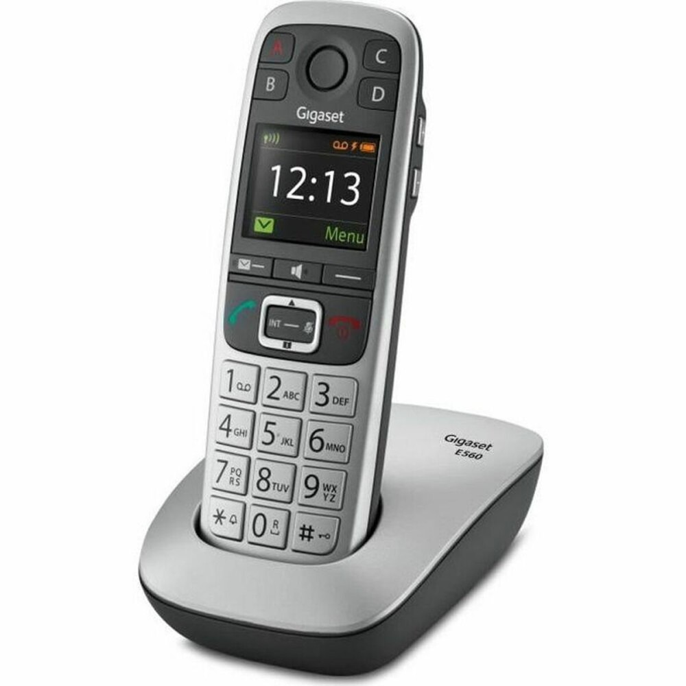 Kabelloses Telefon Gigaset E560 Schwarz/Silberfarben Silberfarben