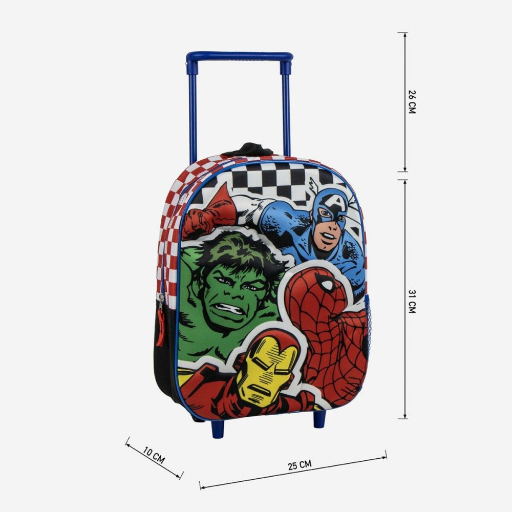 Cartable à roulettes The Avengers 3D