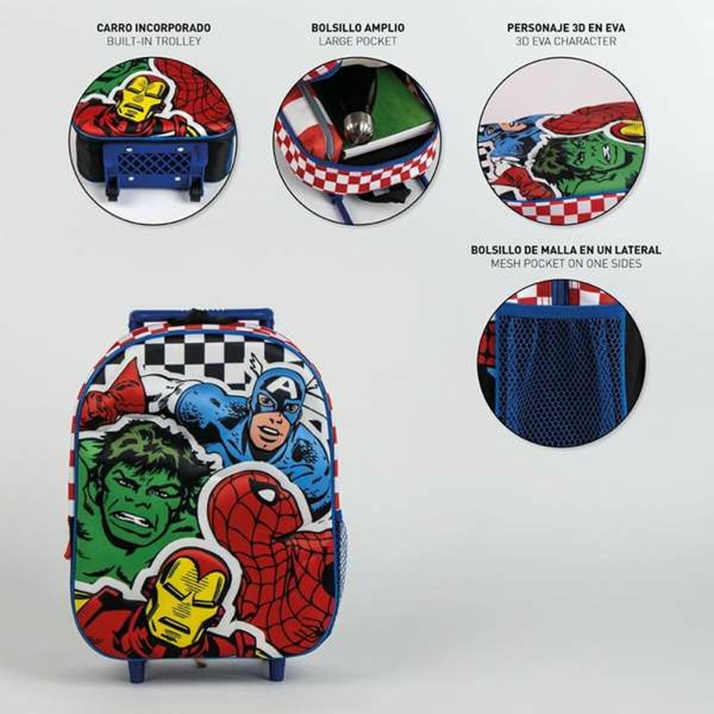 Cartable à roulettes The Avengers 3D