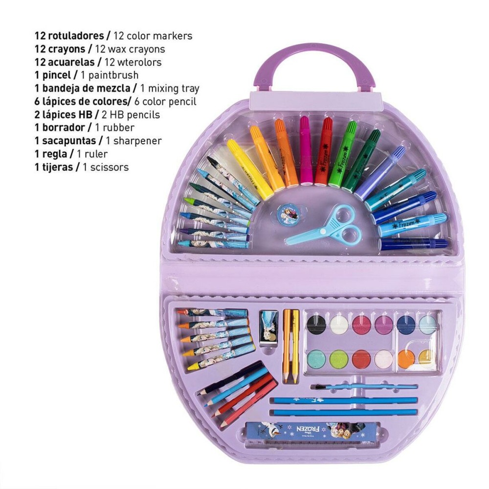 Drawing Set Frozen 41 x 58 x 3 cm 50 Pieces