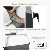 Cat Litter Box Catit Grey Detachable lid