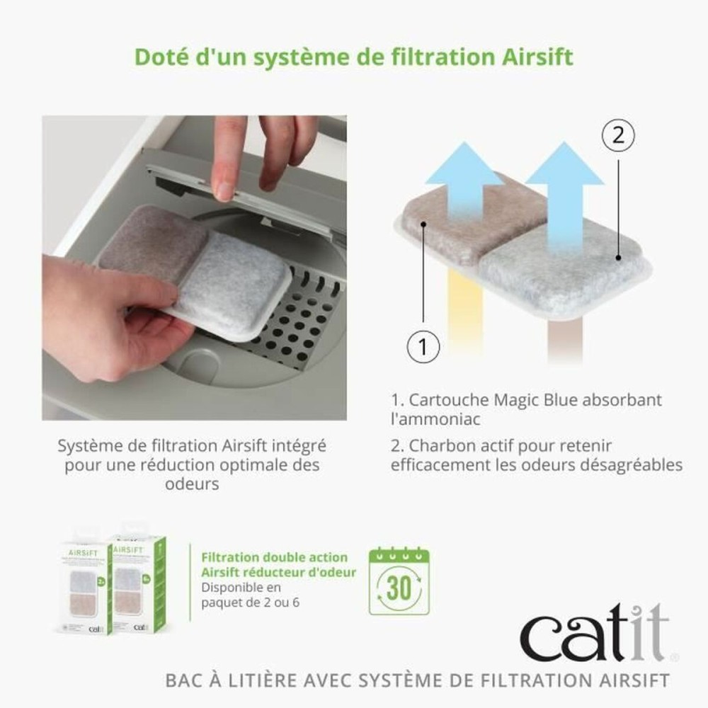 Katzentoilette Catit Grau Abnehmbarer Deckel