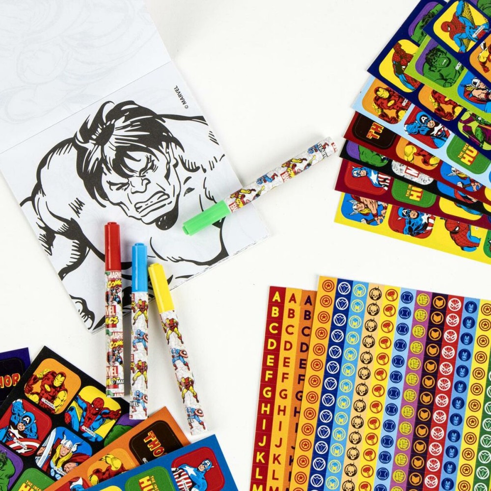 Lot d'autocollants Marvel Multicouleur 41 x 58 x 3 cm