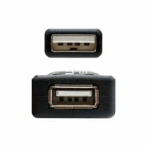 Verlängerungskabel mit USB NANOCABLE 10.01.0211 Schwarz 5 m