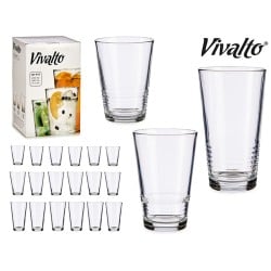 Gläserset 41015 Durchsichtig Glas 6 x (51 cl) / 6 x (34 cl) / 6 x (23 cl)