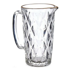 Pichet Diamant Doré Verre 1L (17,8 x 12 x 19,5 cm)