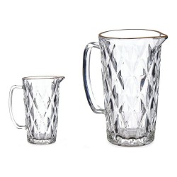 Jug Vivalto J-38DL/BHA1-M Transparent Golden Glass Diamond 1 L