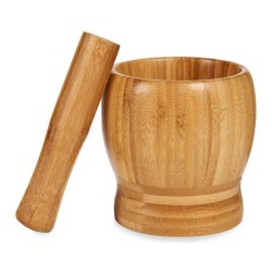 Mortar and pestle Bamboo (11 x 12 cm)