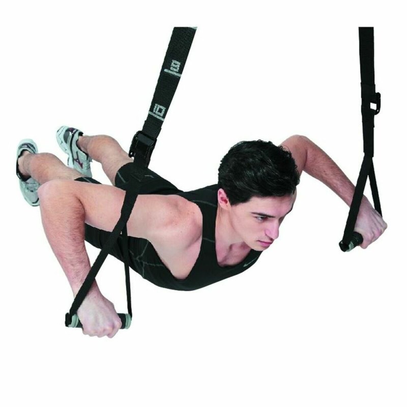 Elastisches Band für Fitness Atipick Multi GYM Trainer Schwarz