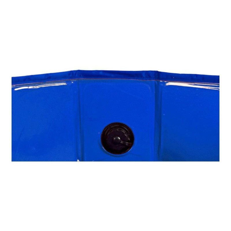 Piscine Démontable Animaux de compagnie Bleu Polyester Plastique (120 x 30 x 120 cm)