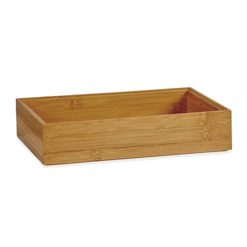 Drawer organiser Brown Stackable 15 x 5 x 23 cm Natural Bamboo