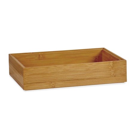 Drawer organiser Brown Stackable 15 x 5 x 23 cm Natural Bamboo