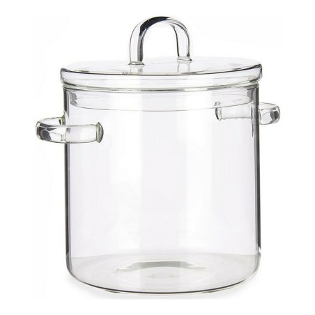 Casserole with Lid Vivalto TP-HM05-2200/BHA1 Transparent Borosilicate Glass 15,3 x 19,5 x 21 cm