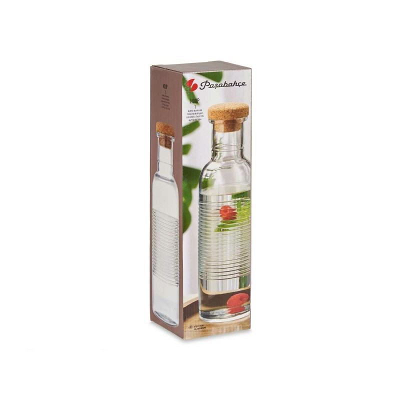 Bottle Pasabahce Hoop Transparent Natural Cork Glass 1,07 L