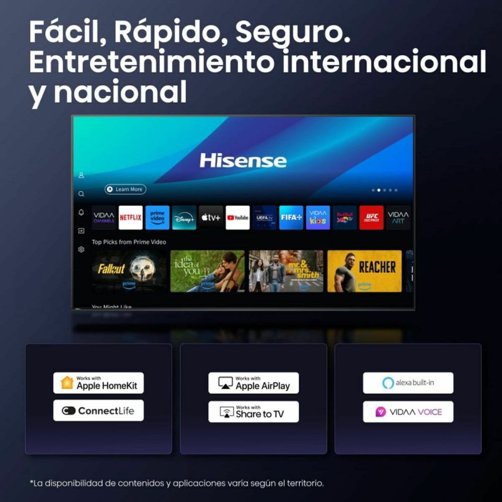 TV intelligente Hisense 43A6Q 43" 4K Ultra HD LED HDR D-LED