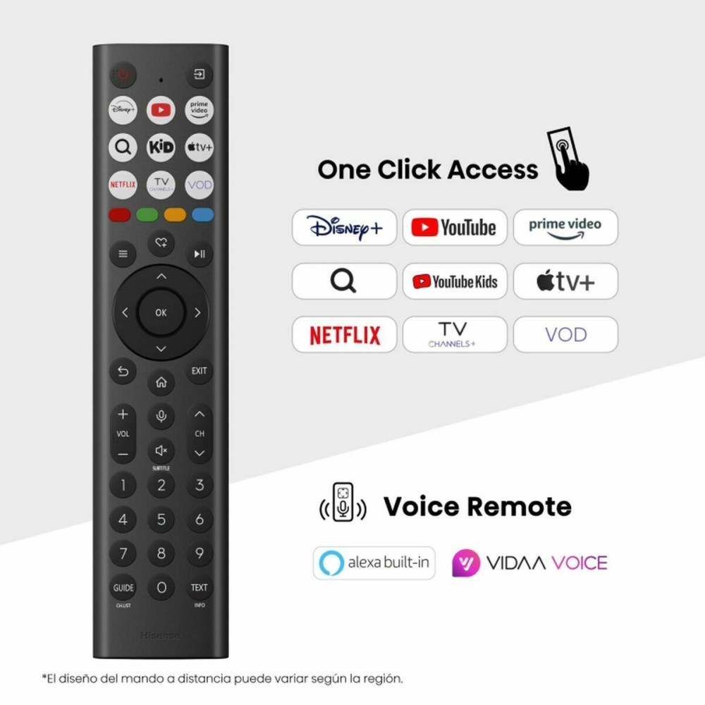 TV intelligente Hisense 43A6Q 43" 4K Ultra HD LED HDR D-LED