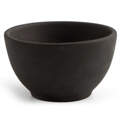 Bowl Quid Mineral Ceramic Black (9 x 5 cm) (18 Units)