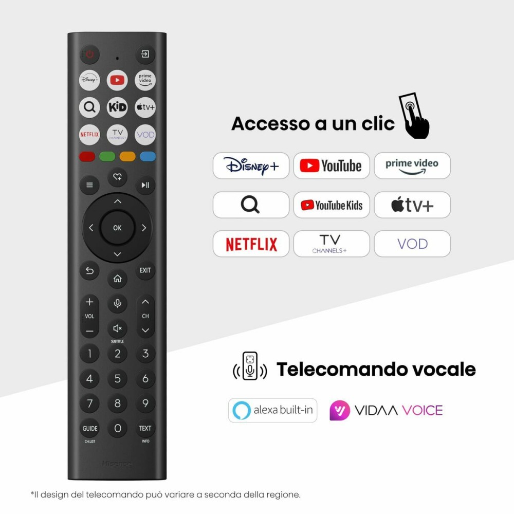 TV intelligente Hisense 65A6Q 65" 4K Ultra HD LED HDR D-LED