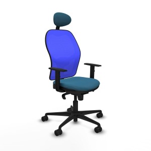 Chaise de Bureau avec Appui-tête Jorquera Piqueras y Crespo 1D036N1 Bleu Vert pétrole