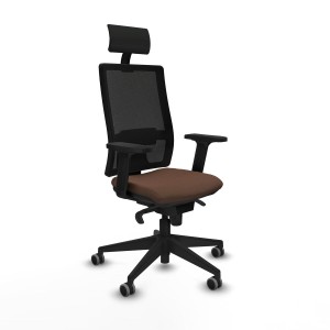 Bürostuhl mit Kopfstütze Piqueras y Crespo 2D066G1 Dunkelbraun