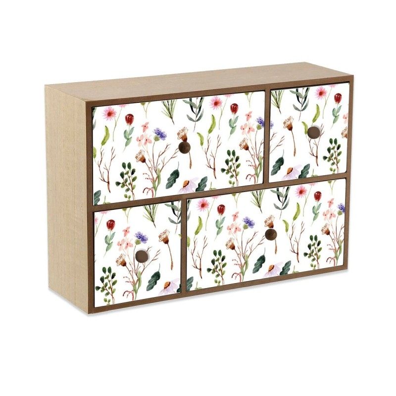 Boîte à bijoux Versa Sansa 11 x 32 x 32 cm Bois MDF