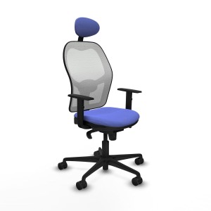 Office Chair with Headrest Jorquera Piqueras y Crespo 1D036N1 Light Blue