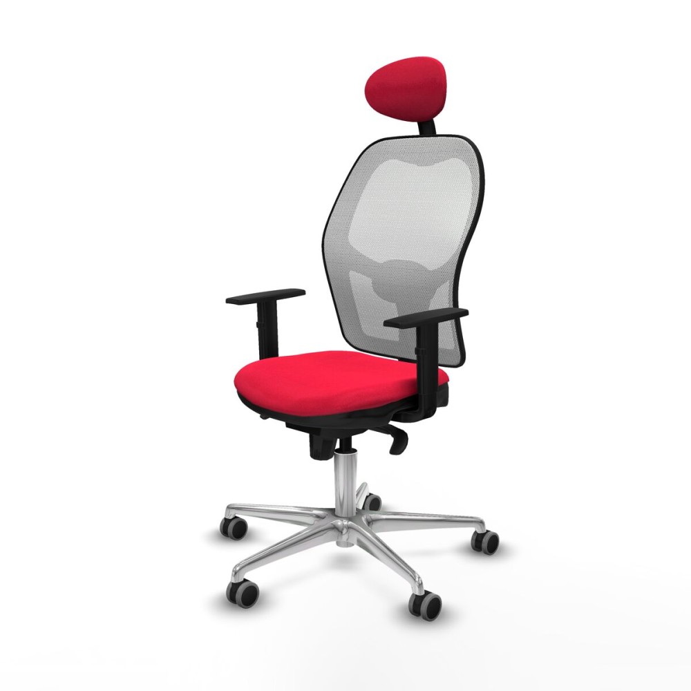 Office Chair with Headrest Jorquera Piqueras y Crespo 1D086G1 Red