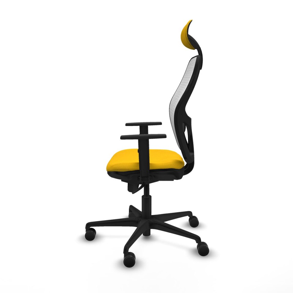 Office Chair with Headrest Jorquera Piqueras y Crespo 1D036N1 Yellow