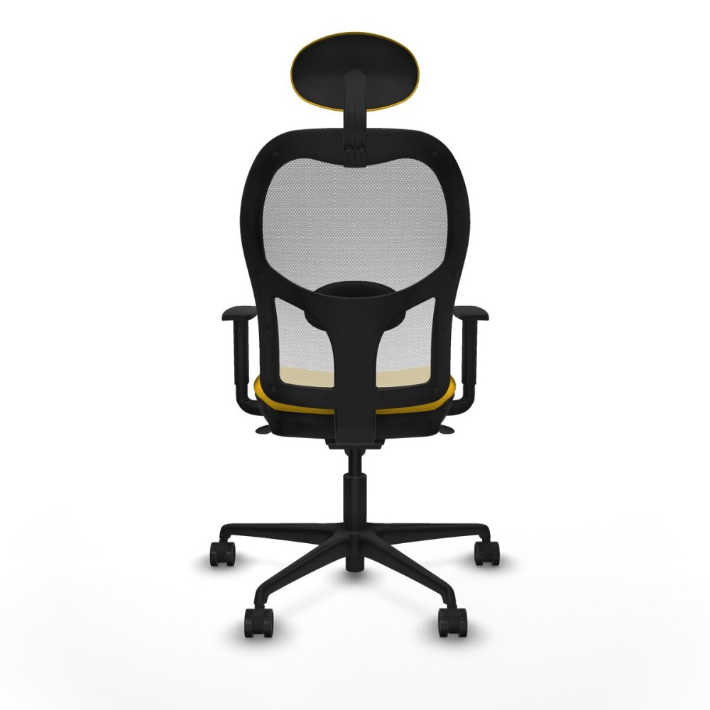 Office Chair with Headrest Jorquera Piqueras y Crespo 1D036N1 Yellow